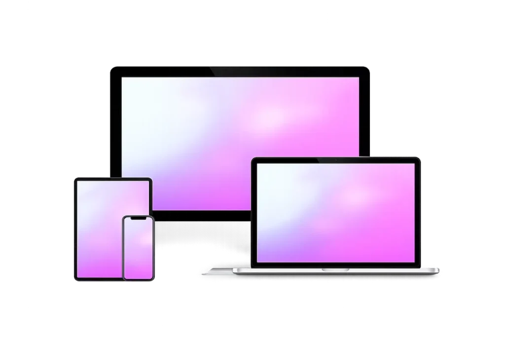 Notebook, monitor y móvil — presencia digital — Colmena X
