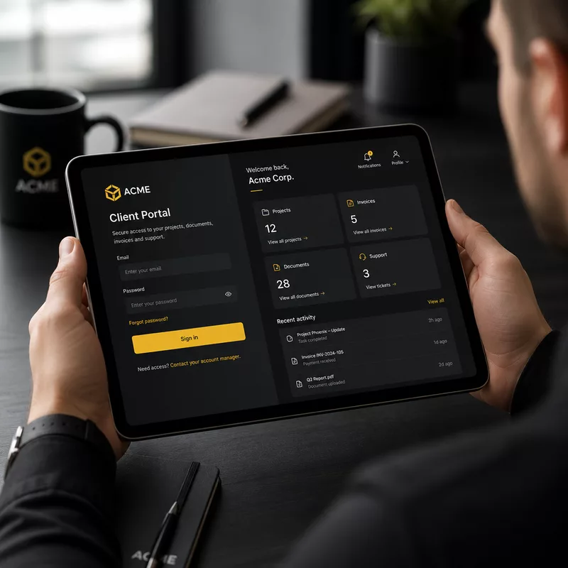 Portales y apps web a medida — Colmena X